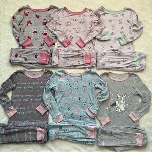 Laura Ashley Girls 4T/5T pajamas bundle